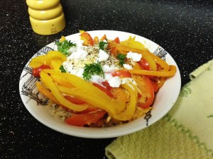 Bell Peppers Desert Sunset